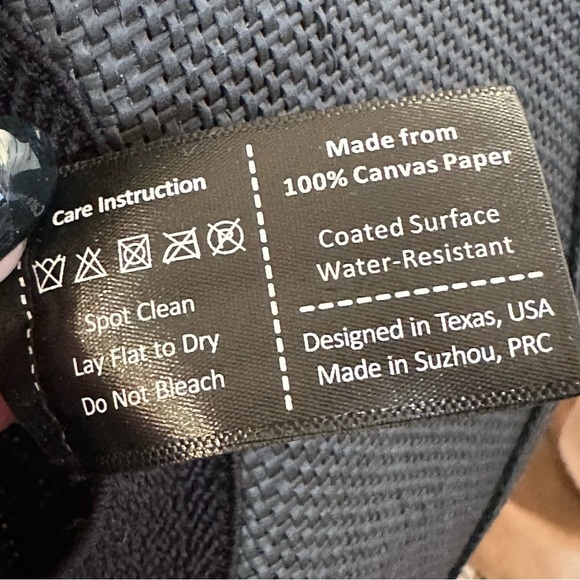 FLUFFY‎ SENSE Western Cowboy Hat Black Woven Coated Canvas Cattlemen Unisex main image 6